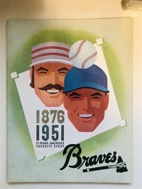 1951 Boston Braves baseball program Braves Baseball, Baseball Games ...