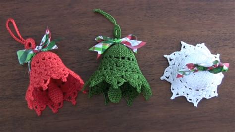 Christmas Crochet Bells Tutorial - Yarn & Hooks