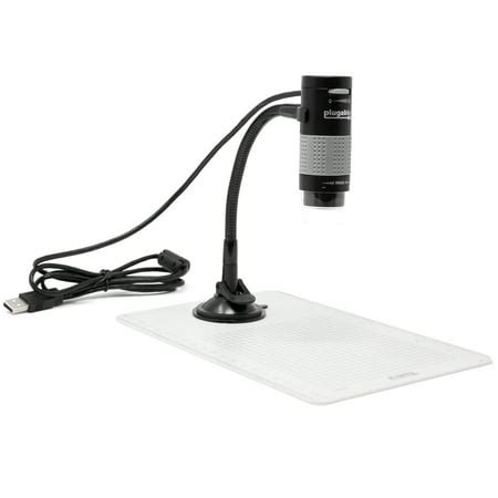 Plugable USB Digital Viewer Microscope with Flex Mount and 250x ...