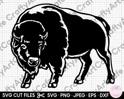 Bison Svg Bison Svg Png Eps Dxf Silhouette Clipart Buffalo Svg - Etsy ...