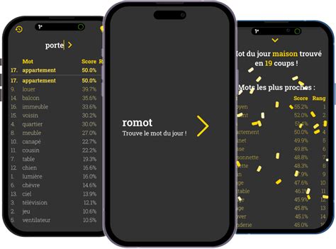 romot - Jeu mobile - Trouve le mot du jour