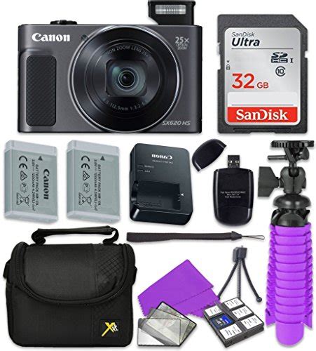 Canon PowerShot SX620 HS Digital Camera with Sandisk 32 GB SD Memory ...