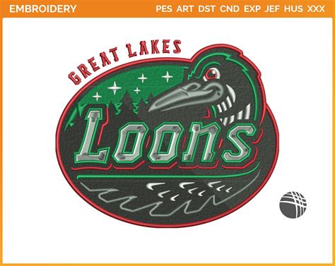 Great Lakes Loons - 2016, Midwest League, Baseball Sports Embroidery ...