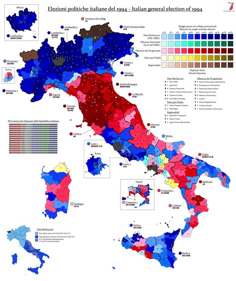 Italian General Election, 1994 by AJRElectionMaps on DeviantArt