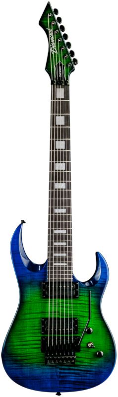 Diamond Guitars Halcyon FM FR 7-STRING Electric Guitar - Jade Iridium ...