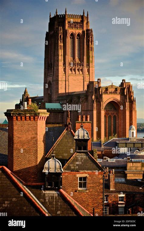 Liverpool Skyline Sunset Stock Photo - Alamy