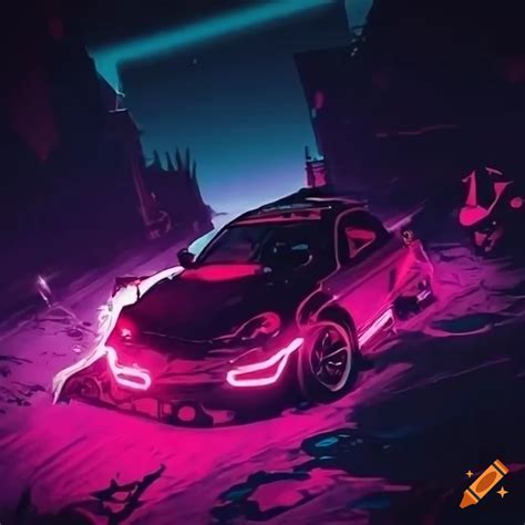 Wallpaper of drift cars with phonk vibes on Craiyon