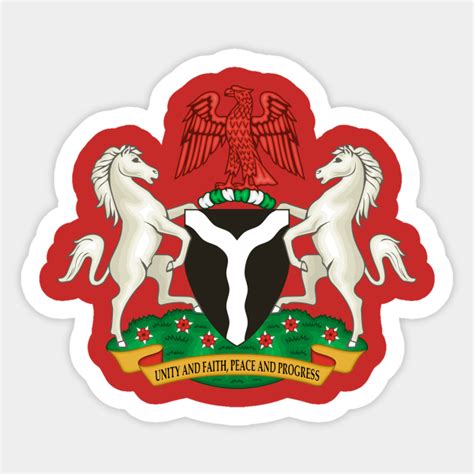 Coat of arms of Nigeria - Coat Arms Nigeria - Sticker | TeePublic