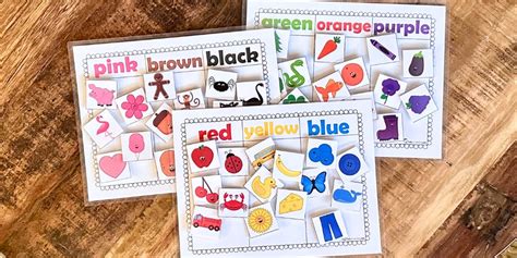 Color Sorting Mats - Free Printables - Kids Kubby