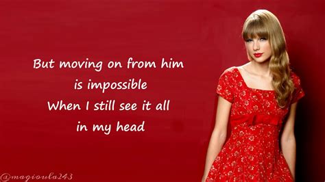 Taylor Swift - Red (Lyrics) - YouTube