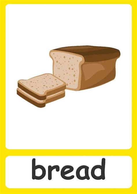 Food flashcards for kids! | Food flashcards, Flashcards for kids ...