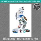 Snowboarding Photo Collage Template Canva PDF – DNKWorkshop