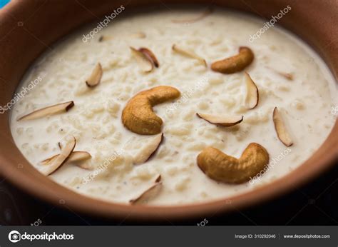 Rice Kheer Firni Chawal Khir Pudding Indian Subcontinent Made Boiling ...