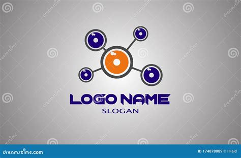 Atom Logo for Energy Company Stock Vector - Illustration of letter ...