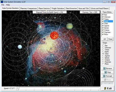 Solar System Simulator 2.2f - Download, Review, Screenshots