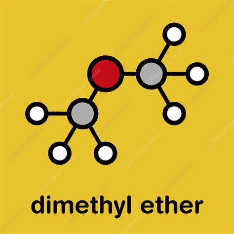 Dimethyl ether molecule, illustration - Stock Image - F030/5474 ...