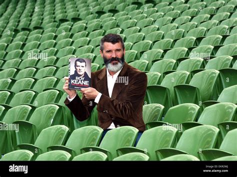 Roy Keane launches his autobiography 'The Second Half' written by Roddy Doyle at the Aviva ...