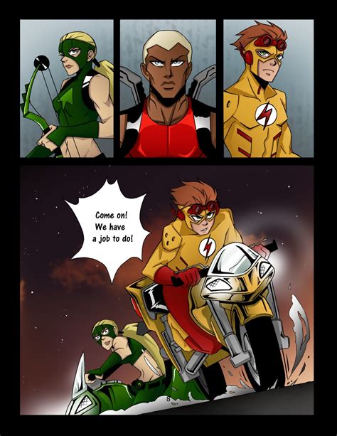 Young Justice Comic pages: 5-8 Art by:...