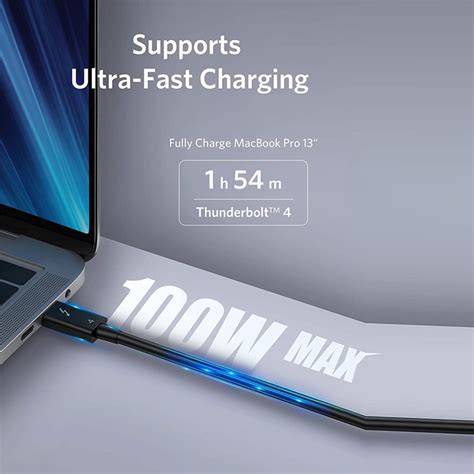 Usb Rapid Delivery for Thunderbolt Tousb - 40Gbps Thunderbolt 4 Cable with 100W Charging and 8K ...