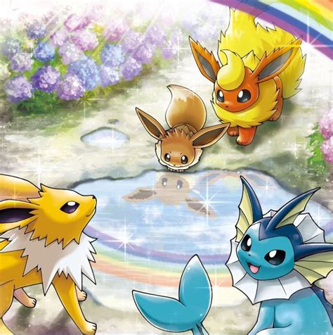 Eevee, Flareon, Vaporeon & Jolteon | Pokemon eevee, Pokemon ...