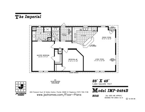 IMP-2484B Mobile Home Floor Plan - Ocala Custom Homes