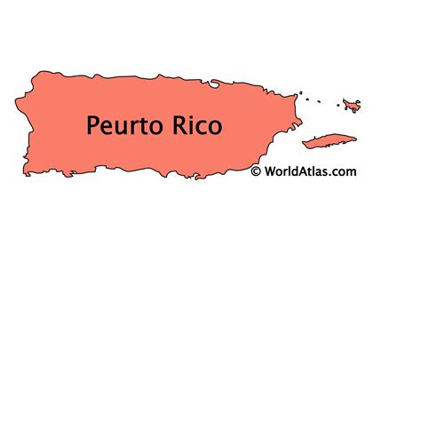 Isla De Puerto Rico Map