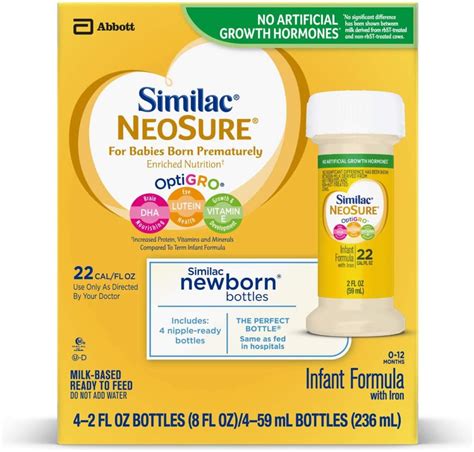 Similac NeoSure Infant Formula with Iron, For Babies Born Prematurely ...