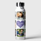 Multi photo collage best grandma ever personalized water bottle | Zazzle