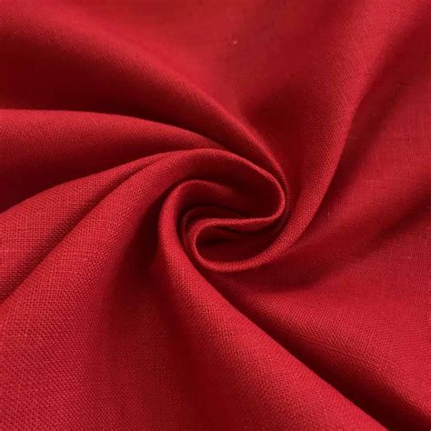 Linen Fabric 60" Wide Natural 100% Linen By The Yard (Red) - Walmart ...