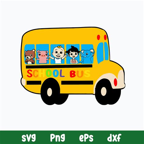 Cocomelon Bus Arica Svg, Cocomelon Svg, School Bus Svg, Png - Inspire ...