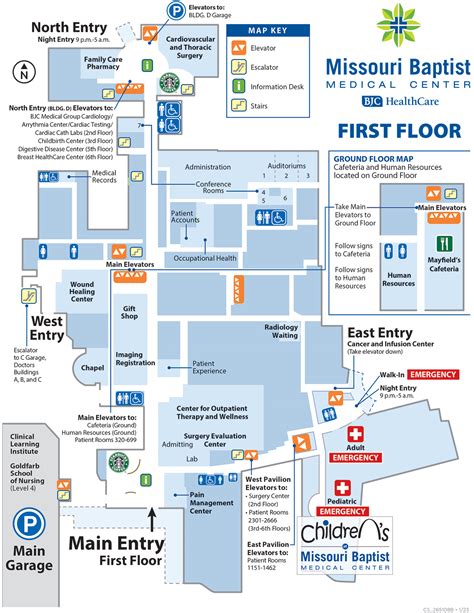 Barnes Hospital Campus Map