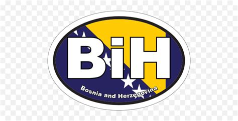 Bosnia Bih Flag Oval Sticker Emoji,Bosnian Flag Emoji - Free Emoji PNG Images - EmojiSky.com