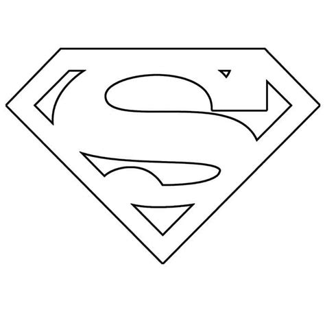 Superman Symbol Coloring Pages For Kids - Coloring Pages
