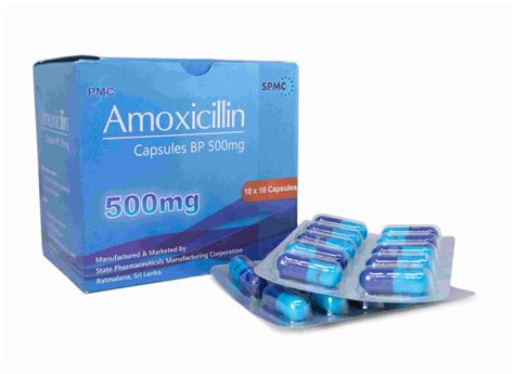 Amoxicillin Capsules BP 500 mg ( Blister ) | SPMC | State Pharmaceuticals Manufacturing Corporation