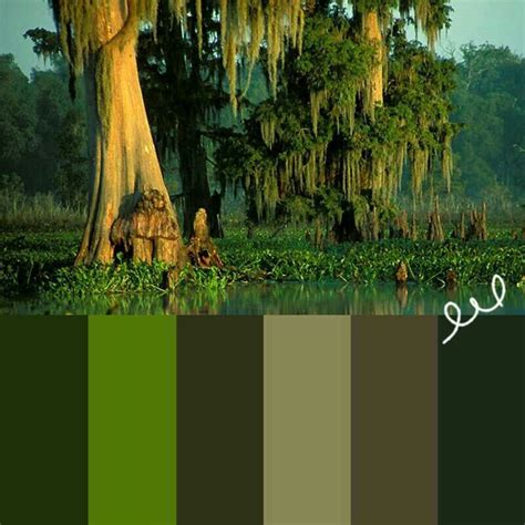 Swamp color palette | Color palette, Color inspiration, Painting