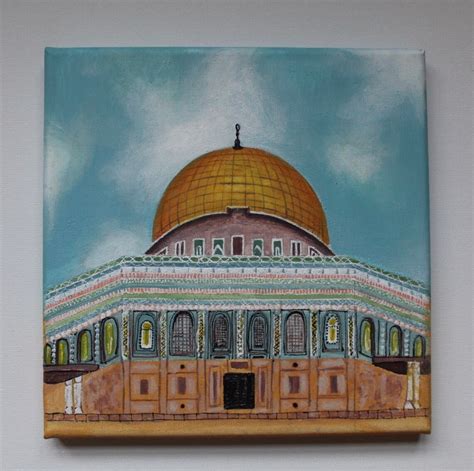 Masjid Al-Aqsa acrylic painting | Etsy