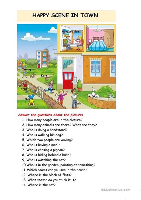 Set of 8 picture description exercises | Picture comprehension, Picture composition, Picture ...