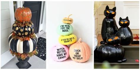 32 Easy Pumpkin Decorating Ideas - How to Decorate with Real Pumpkins