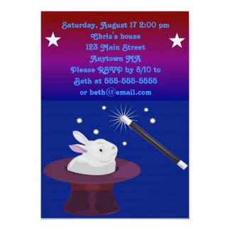 Magician Birthday Invitations & Announcements | Zazzle