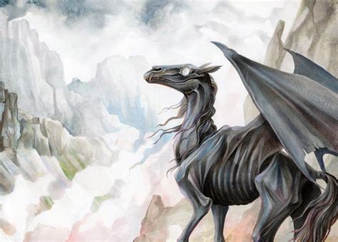 Thestral | Harry potter artwork, Harry potter art, Harry potter