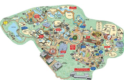 Tampa Lowry Park Zoo Map