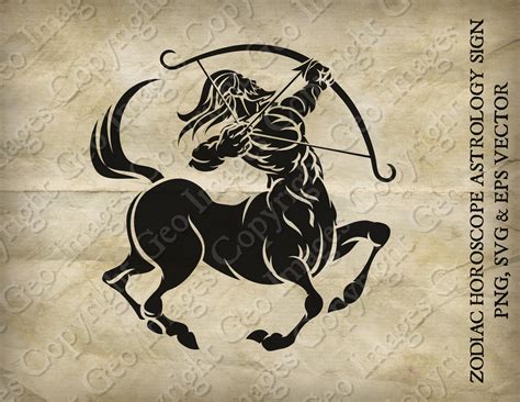 Sagittarius Archer Centaur Zodiac Horoscope Sign Symbol Icon Astrology Birth Star Sign, Png ...