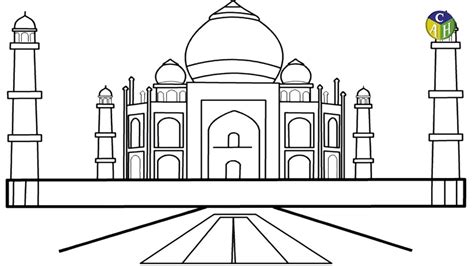 How To Draw Taj Mahal Drawing Easy For Kids Taj Mahal - vrogue.co