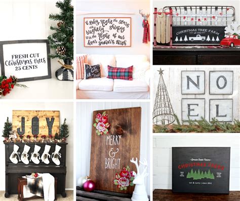 Rustic DIY Christmas Wood Signs | My Nourished Home