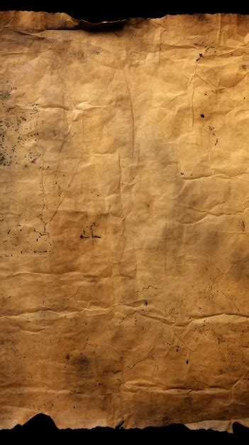 Premium AI Image | Aged parchment texture featuring dark tattered edges Vertical Mobile Wallpaper