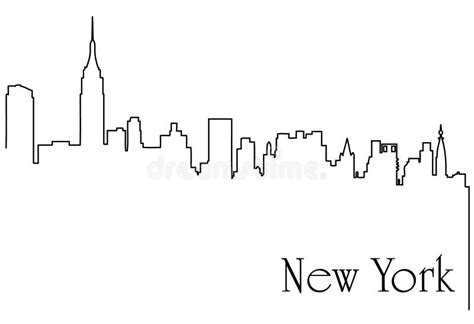 Nyc Skyline Drawing Stock Illustrations – 297 Nyc Skyline Drawing Stock ...