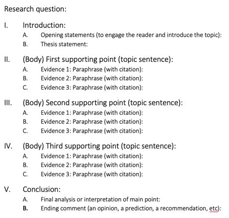 Alphanumeric Outline Template