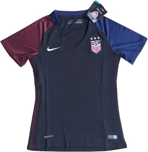 Women's USA National Team 2016/2017 Away Soccer Jersey Black at Amazon ...