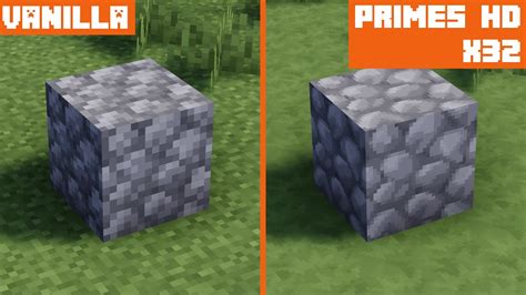 Vanilla vs Primes HD x32 | Texture Comparison - YouTube