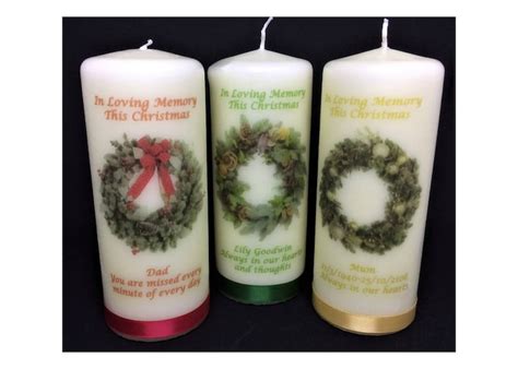 Christmas Memorial Candles | Etsy